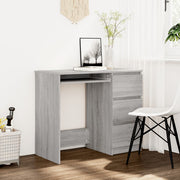 Bureau 90x45x76 cm grijs sonoma eiken