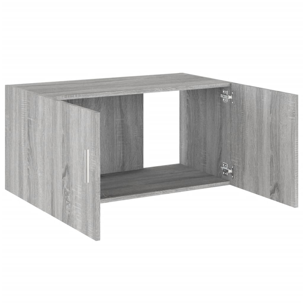 Hangkast 80x39x40 cm bewerkt hout grijs sonoma eikenkleurig Grijs sonoma