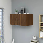 Hangkast 80X39X40 Cm Bewerkt Hout Bruineikenkleurig bruin eikenkleur