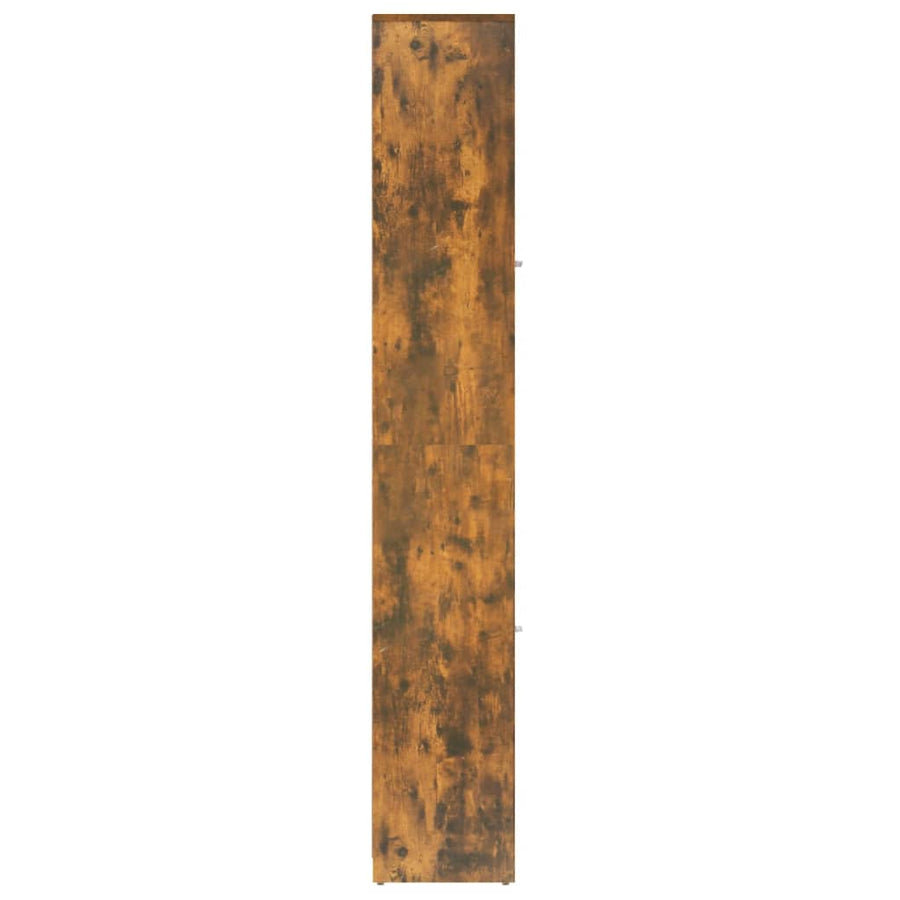 Badkamerkast 30X30X83,5 Cm Bewerkt Hout Kleurig Gerookt eiken Met handvat
