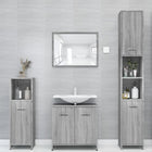 Badkamerkast 30x30x183,5 cm grijs sonoma eiken