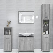 Badkamerkast 30x30x183,5 cm grijs sonoma eiken