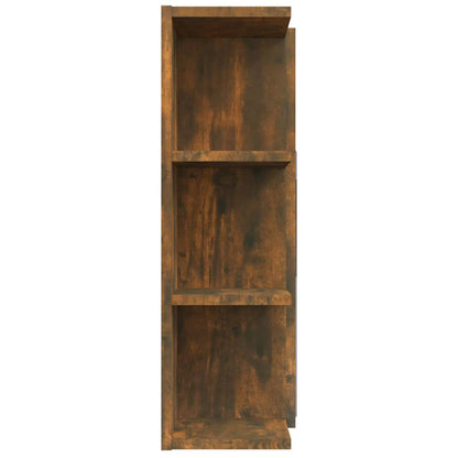 Badkamerspiegelkast 80X20,5X64 Cm Bewerkt Hout Gerookt eiken
