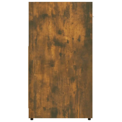 Badkamerkast 60X33X60 Cm Bewerkt Hout Kleurig Gerookt eiken