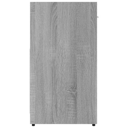 Badkamerkast 60X33X60 Cm Bewerkt Hout Eikenkleurig Grijs sonoma