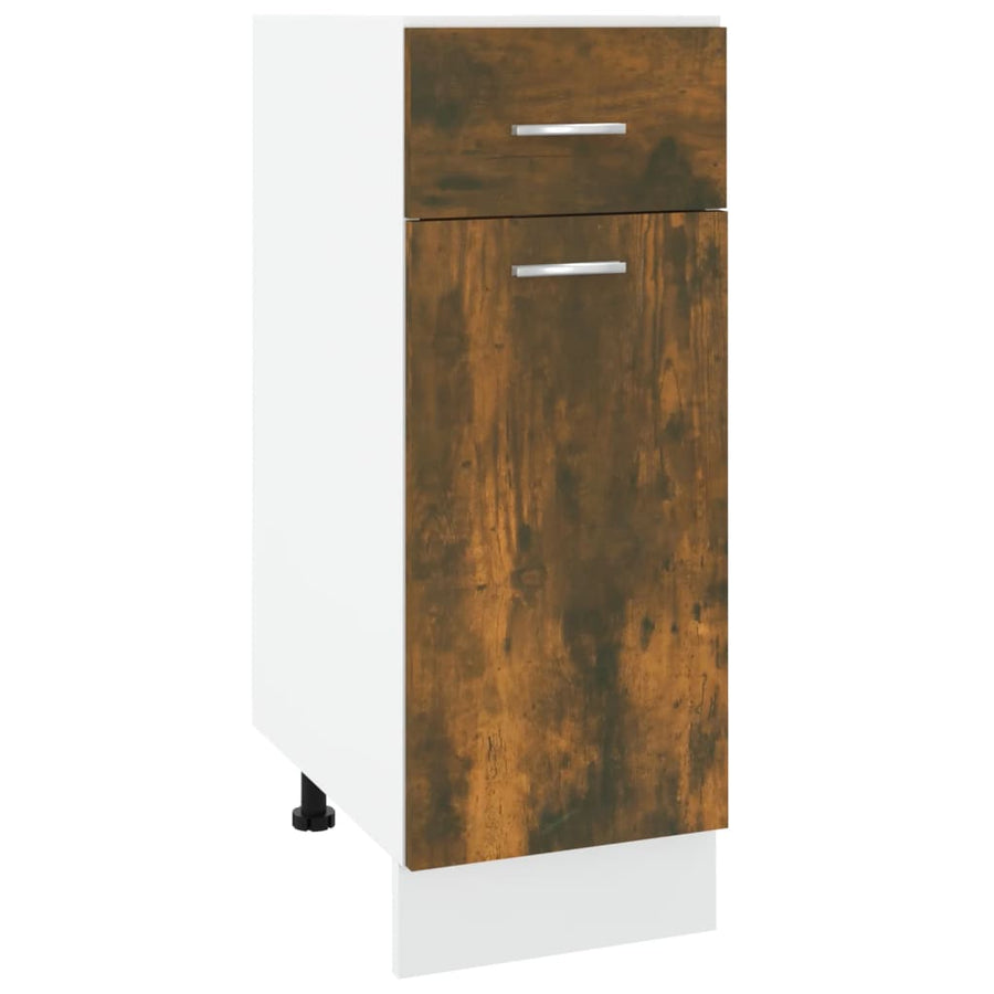 Onderkast Met Lade 30X46X8,5 Cm Bewerkt Hout Gerookt Eiken Onderkast met lade 30 cm