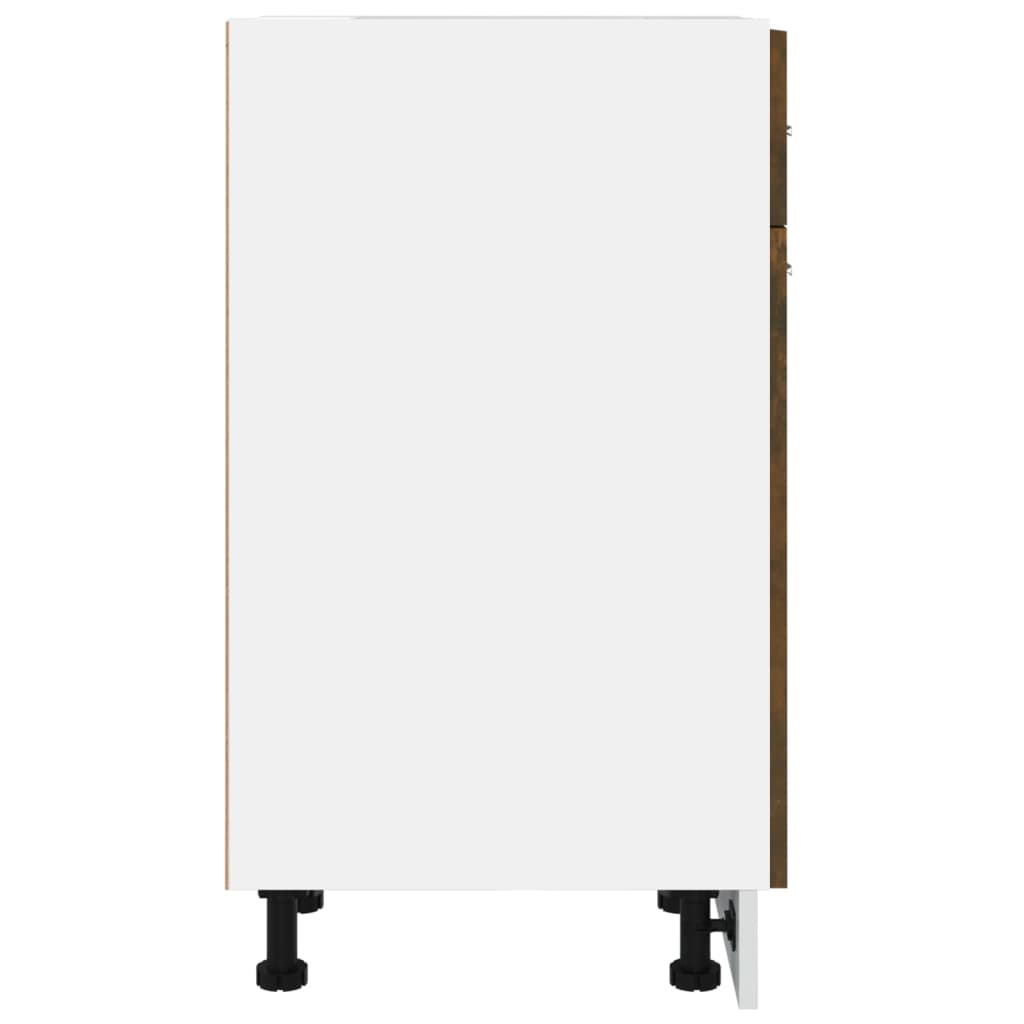 Onderkast Met Lade 30X46X8,5 Cm Bewerkt Hout Gerookt Eiken Onderkast met lade 30 cm