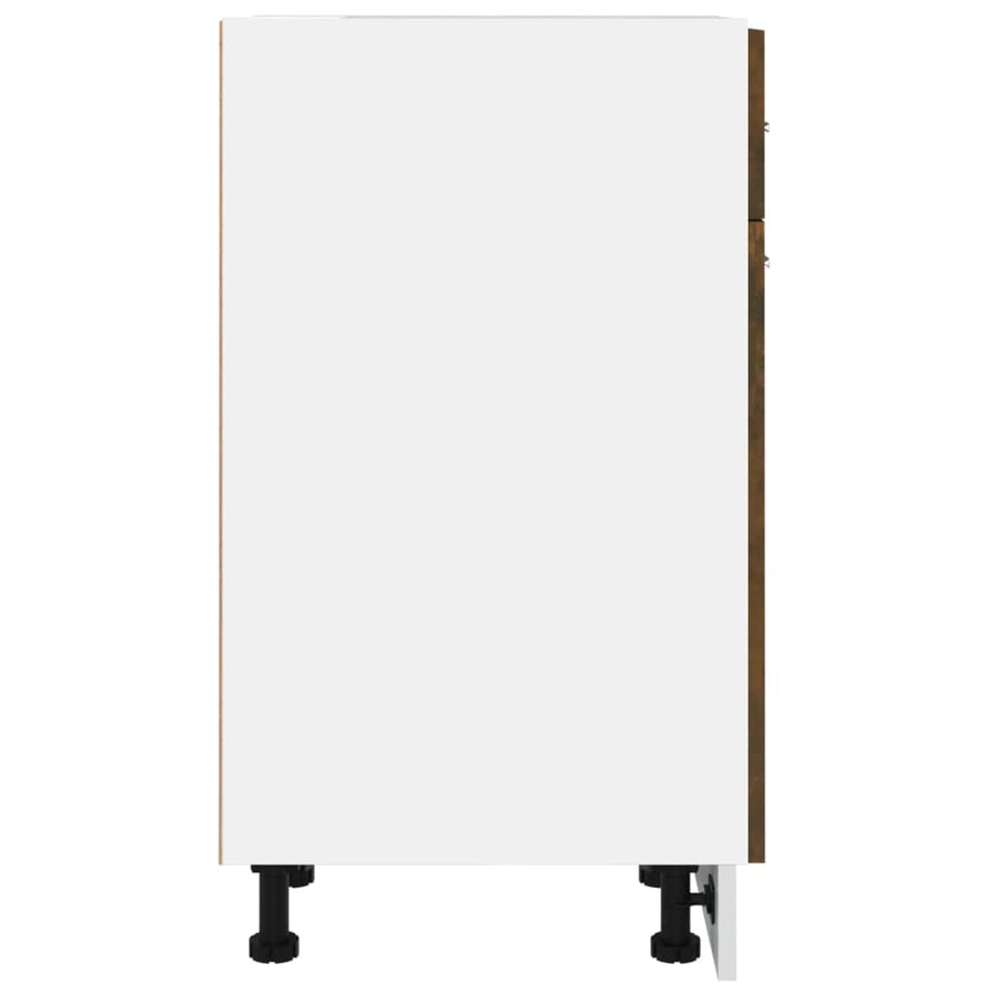 Onderkast Met Lade 30X46X8,5 Cm Bewerkt Hout Gerookt Eiken Onderkast met lade 30 cm