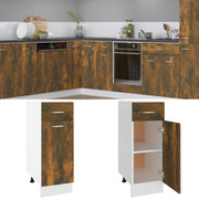 Onderkast met lade 30x46x81,5 cm gerookt eiken
