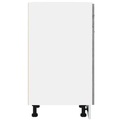 Onderkast Met Lade 30X46X81,5 Cm Bewerkt Hout Grijs Sonoma Grijs Sonoma Onderkast met lade 30 cm