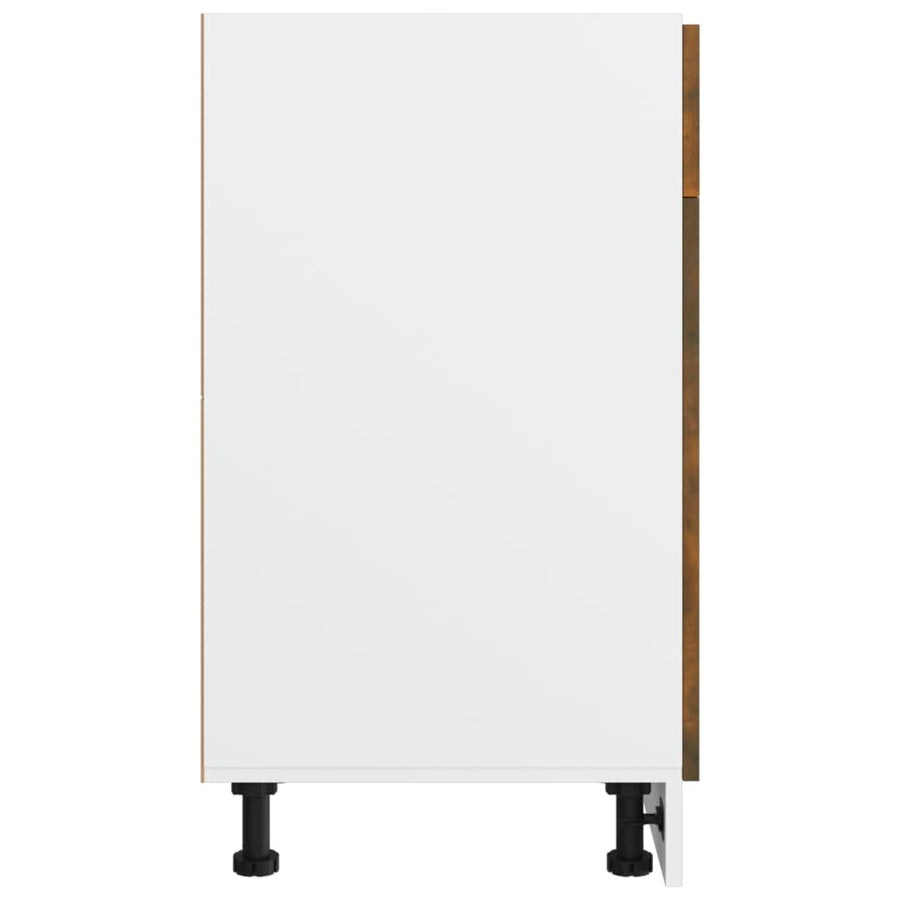 Onderkast met lade 40x46x81,5 cm bewerkt hout gerookt eiken Gerookt eiken
