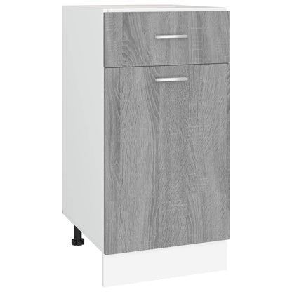 Onderkast Met Lade 40X46X8,5 Cm Bewerkt Hout Grijs Sonoma Onderkast met lade 40 cm