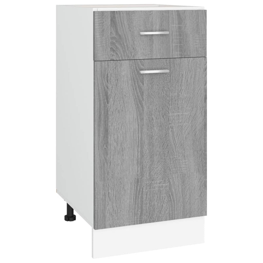 Onderkast Met Lade 40X46X8,5 Cm Bewerkt Hout Grijs Sonoma Onderkast met lade 40 cm
