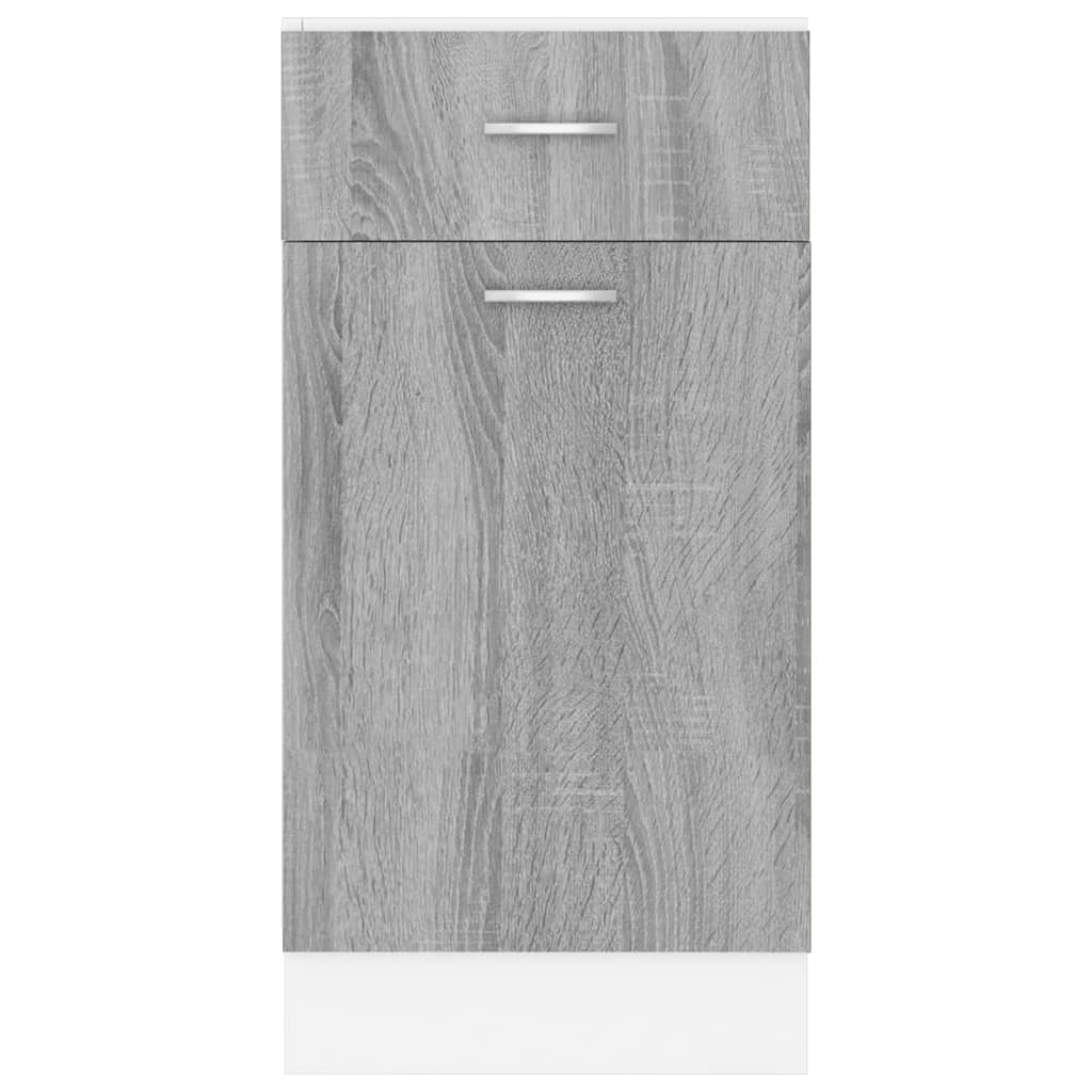 Onderkast Met Lade 40X46X8,5 Cm Bewerkt Hout Grijs Sonoma Onderkast met lade 40 cm