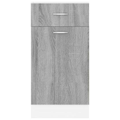 Onderkast Met Lade 40X46X8,5 Cm Bewerkt Hout Grijs Sonoma Onderkast met lade 40 cm