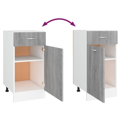 Onderkast Met Lade 40X46X8,5 Cm Bewerkt Hout Grijs Sonoma Onderkast met lade 40 cm