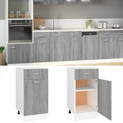 Onderkast 40x46x81,5 cm bewerkt hout grijs sonoma