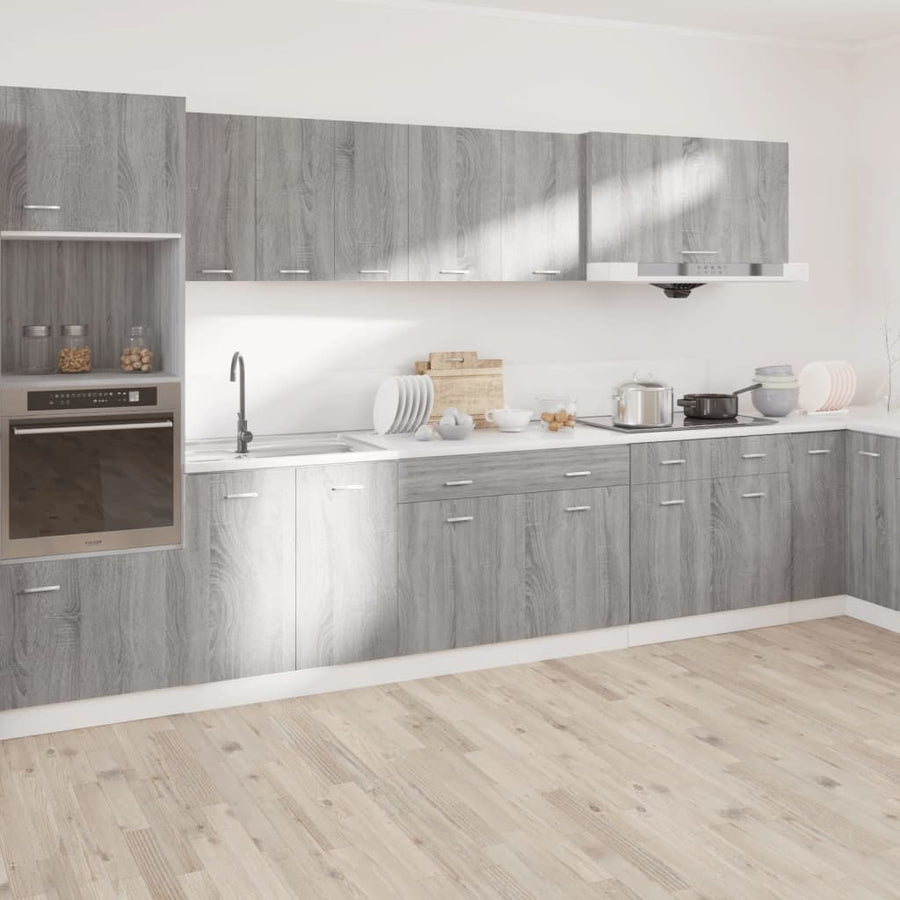 Onderkast met lade 50x46x81,5 cm bewerkt hout grijs sonoma Onderkast met lade 50 cm