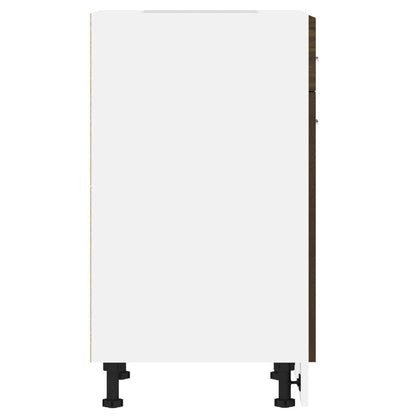 Onderkast Met Lade 50X46X8,5 Cm Bewerkt Hout Kleurig Bruineiken Onderkast met lade 50 cm