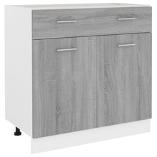 Onderkast met lade 80x46x81,5 cm bewerkt hout grijs sonoma Onderkast met lade 80 cm