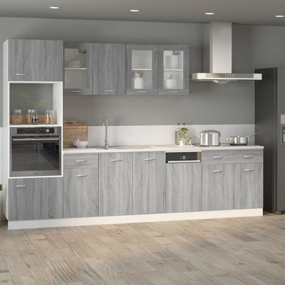 Onderkast met lade 80x46x81,5 cm bewerkt hout grijs sonoma Onderkast met lade 80 cm