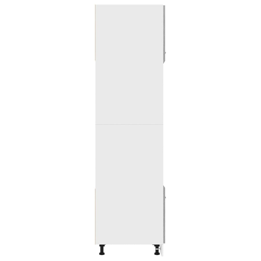 Magnetronkast 60x57x207 cm bewerkt hout grijs sonoma eiken Magnetronkast