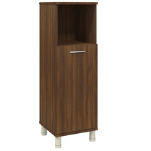 Badkamerkast 30X30X95 Cm Bewerkt Hout Bruin Eikenkleur Bruineiken