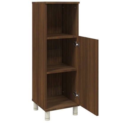 Badkamerkast 30X30X95 Cm Bewerkt Hout Bruin Eikenkleur Bruineiken