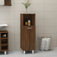 Badkamerkast 30X30X95 Cm Bewerkt Hout Bruin Eikenkleur Bruineiken