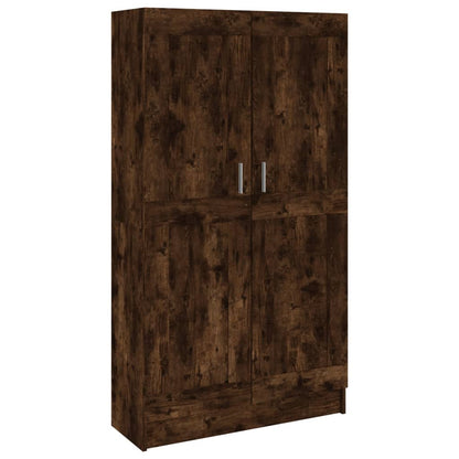 Boekenkast 82,5X30,5X50 Cm Bewerkt Hout Kleurig 82.5 x 30.5 x 150 cm Gerookt eiken
