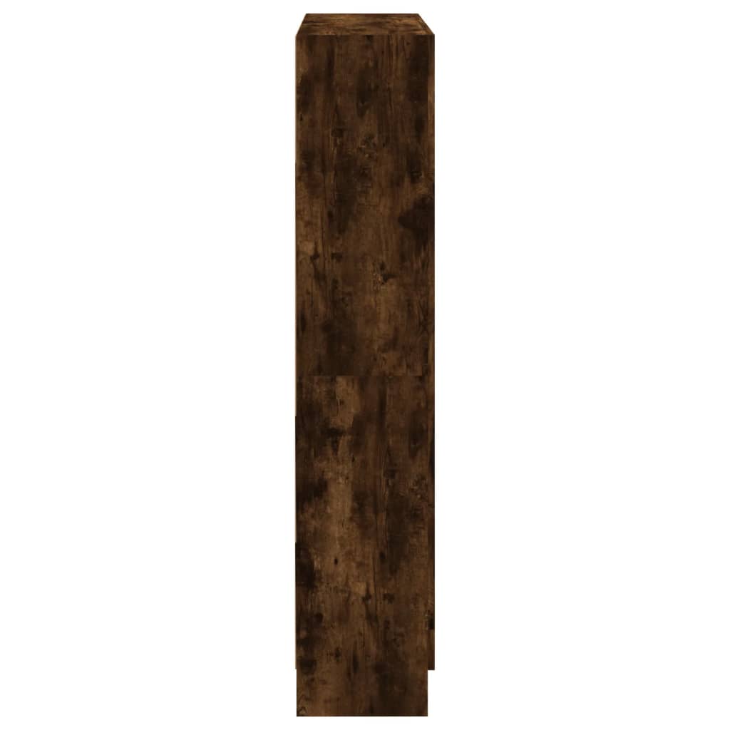 Boekenkast 82,5X30,5X50 Cm Bewerkt Hout Kleurig 82.5 x 30.5 x 150 cm Gerookt eiken