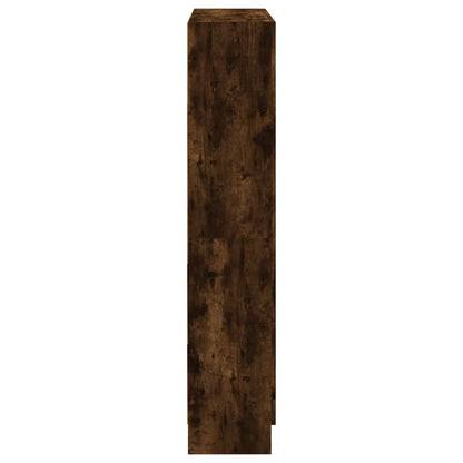 Boekenkast 82,5X30,5X50 Cm Bewerkt Hout Kleurig 82.5 x 30.5 x 150 cm Gerookt eiken