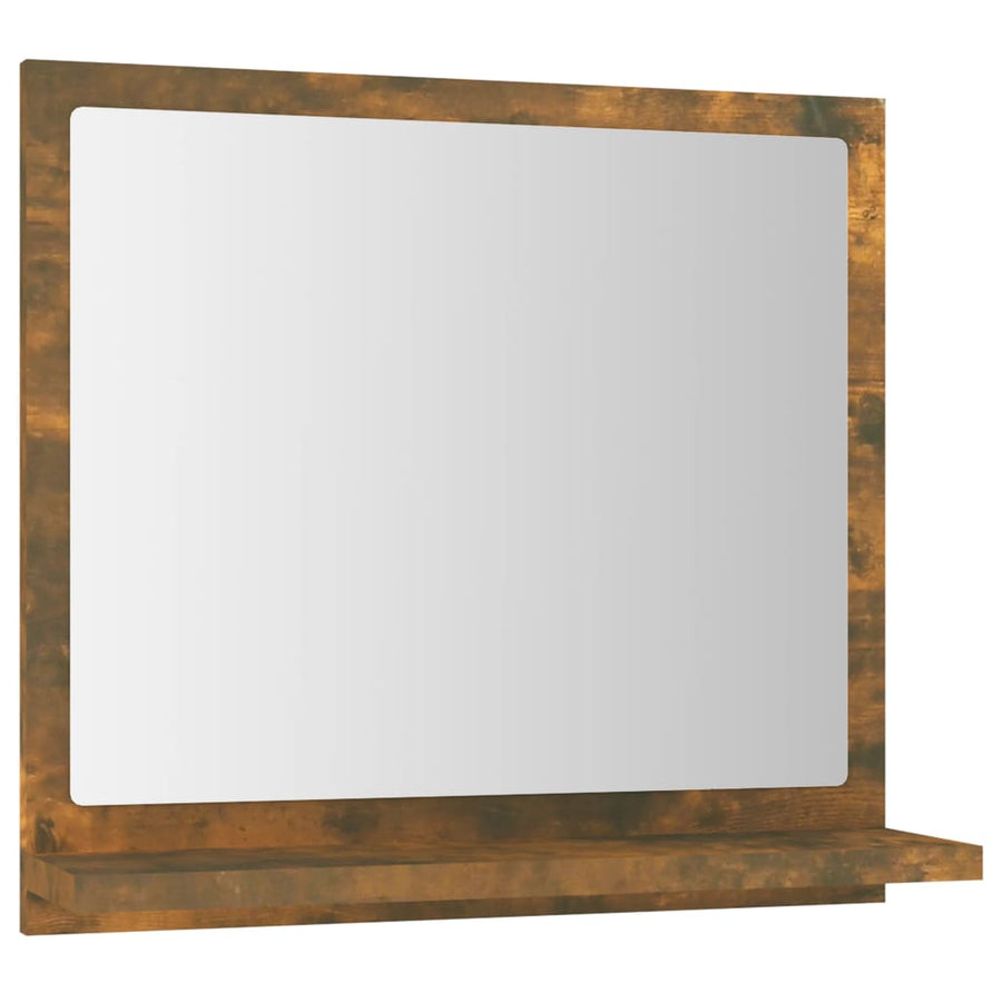 Badkamerspiegel 40X0,5X37 Cm Bewerkt Hout Kleurig Gerookt eiken 40 cm