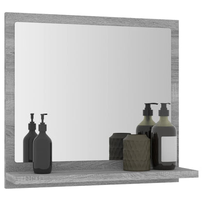 Badkamerspiegel 40X0,5X37 Cm Bewerkt Hout Eiken Grijs sonoma 40 cm