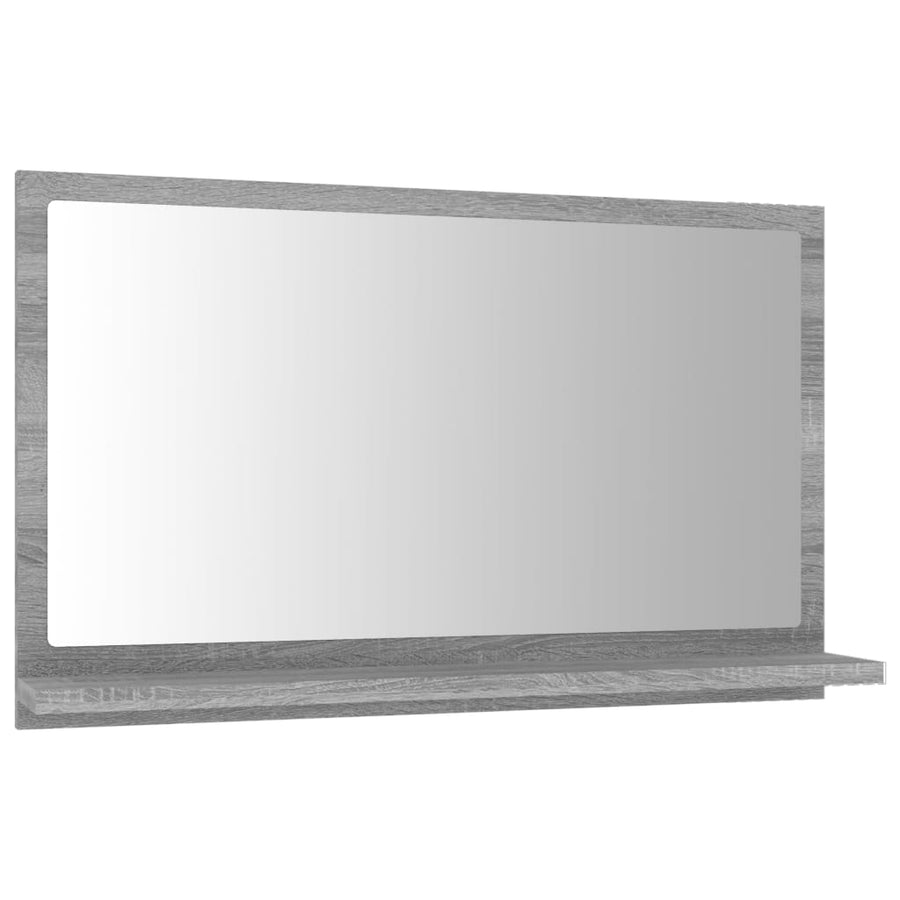 Badkamerspiegel 60X0,5X37 Cm Bewerkt Hout Eiken Grijs sonoma 60 cm