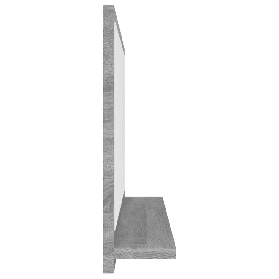 Badkamerspiegel 60X0,5X37 Cm Bewerkt Hout Eiken Grijs sonoma 60 cm