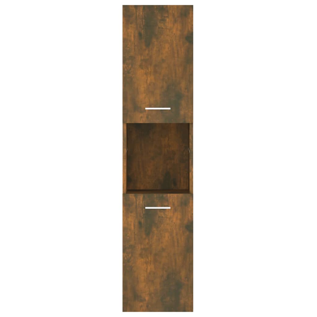 Badkamerkast 30X30X30 Cm Bewerkt Hout Kleurig Gerookt eiken