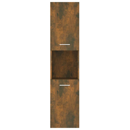 Badkamerkast 30X30X30 Cm Bewerkt Hout Kleurig Gerookt eiken