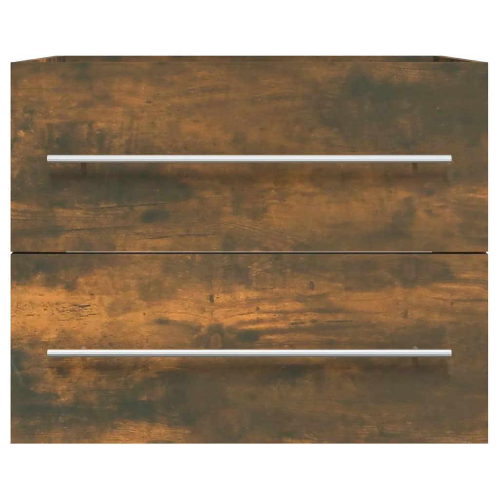 Wastafelkast 60X38,5X48 Cm Bewerkt Hout Kleurig 60 x 38.5 x 48 cm Gerookt eiken