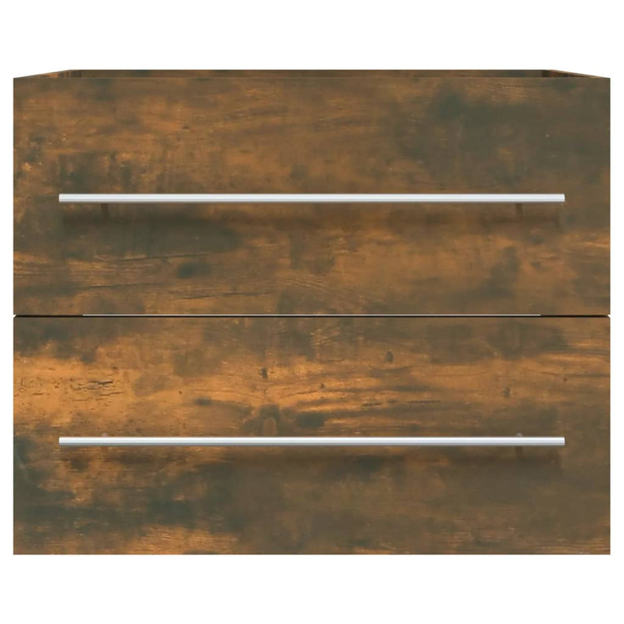 Wastafelkast 60X38,5X48 Cm Bewerkt Hout Kleurig 60 x 38.5 x 48 cm Gerookt eiken