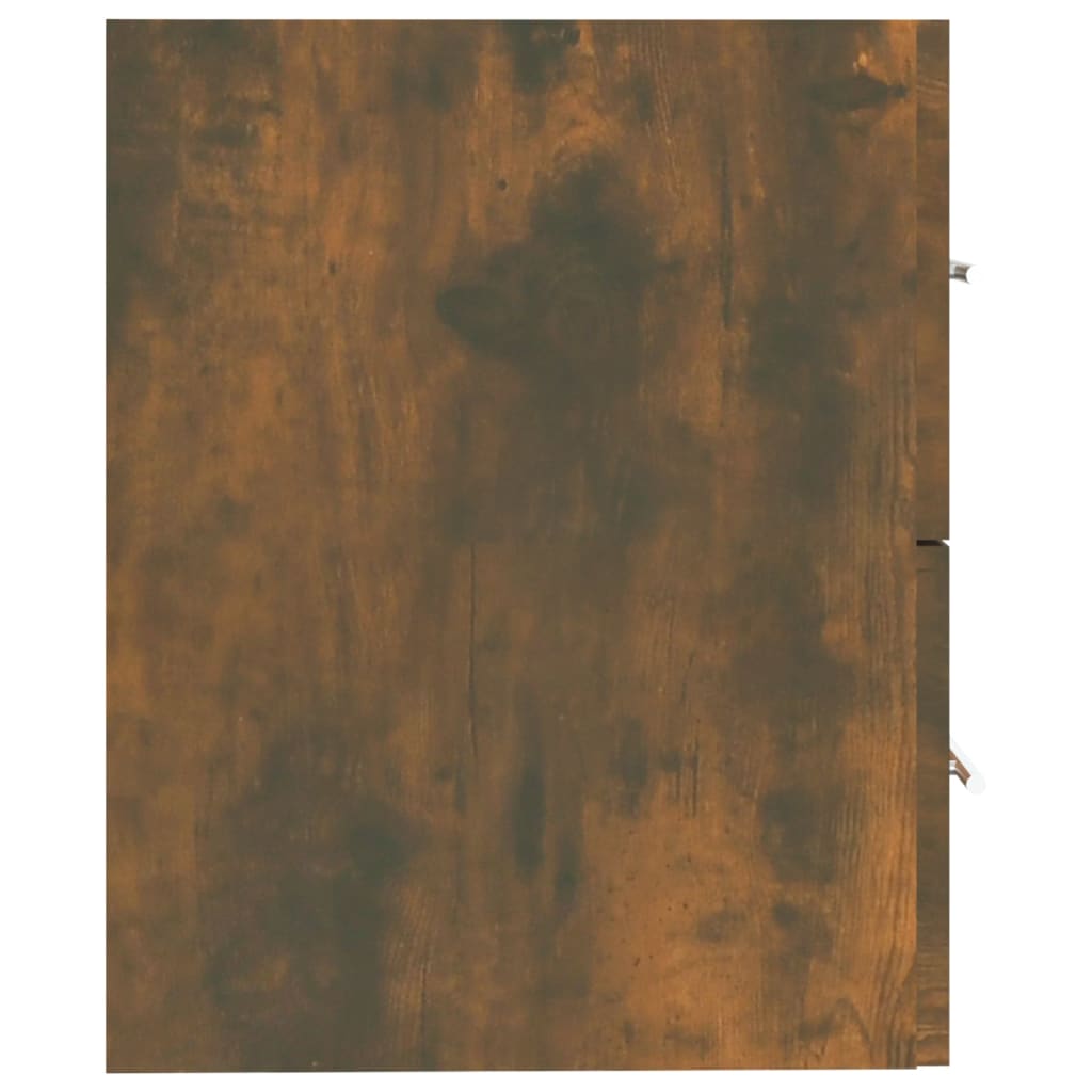 Wastafelkast 60X38,5X48 Cm Bewerkt Hout Kleurig 60 x 38.5 x 48 cm Gerookt eiken