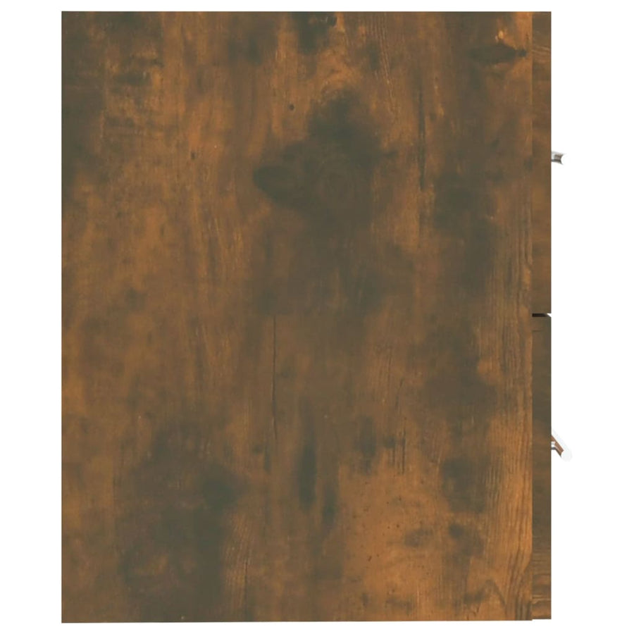 Wastafelkast 60X38,5X48 Cm Bewerkt Hout Kleurig 60 x 38.5 x 48 cm Gerookt eiken