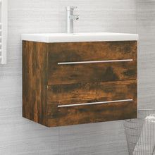 Wastafelkast 60X38,5X48 Cm Bewerkt Hout Kleurig 60 x 38.5 x 48 cm Gerookt eiken