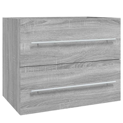Wastafelkast 60X38,5X48 Cm Bewerkt Hout Eikenkleur 60 x 38.5 x 48 cm Grijs sonoma