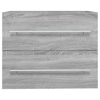 Wastafelkast 60X38,5X48 Cm Bewerkt Hout Eikenkleur 60 x 38.5 x 48 cm Grijs sonoma