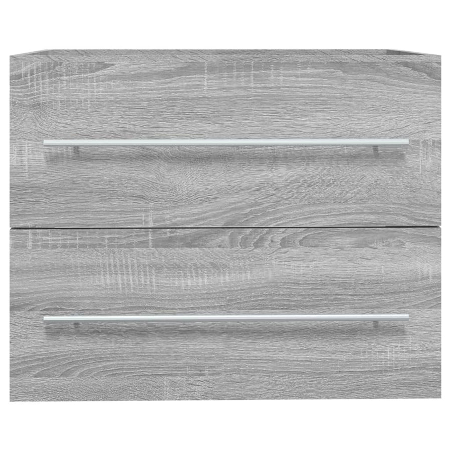 Wastafelkast 60X38,5X48 Cm Bewerkt Hout Eikenkleur 60 x 38.5 x 48 cm Grijs sonoma