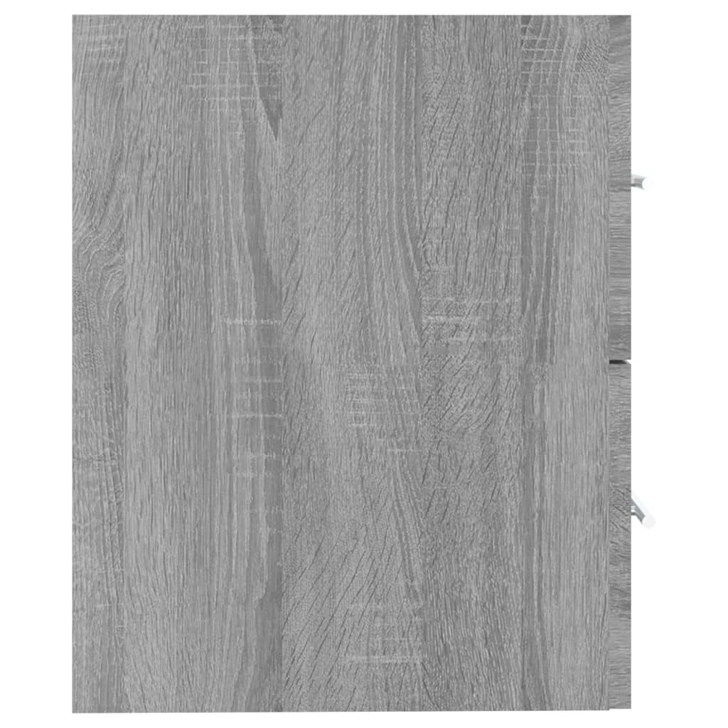 Wastafelkast 60X38,5X48 Cm Bewerkt Hout Eikenkleur 60 x 38.5 x 48 cm Grijs sonoma