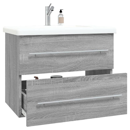 Wastafelkast 60X38,5X48 Cm Bewerkt Hout Eikenkleur 60 x 38.5 x 48 cm Grijs sonoma