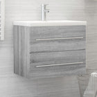 Wastafelkast 60x38,5x48 cm grijs sonoma bewerkt hout