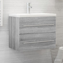 Wastafelkast 60X38,5X48 Cm Bewerkt Hout Eikenkleur 60 x 38.5 x 48 cm Grijs sonoma